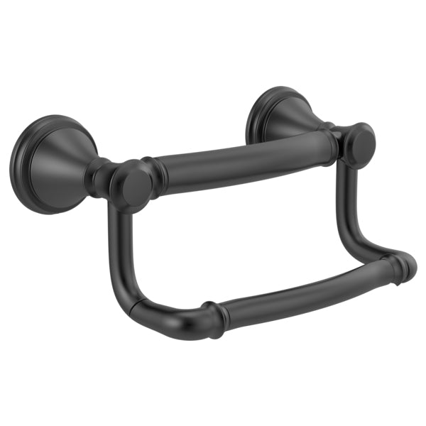 Decor Assist Toilet Paper Holder w/Assist Bar in Matte Black