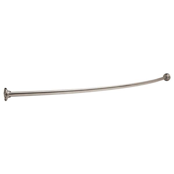 Metal 6' Shower Rod w/Flanges in Chrome