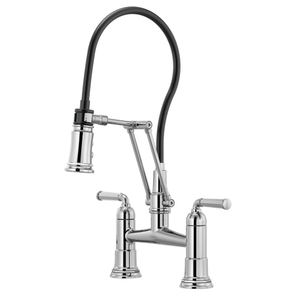 Rook Articulation Bridge Faucet in Chrome