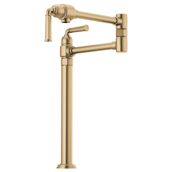 Rook Deck Mount Pot Filler in Luxe Gold