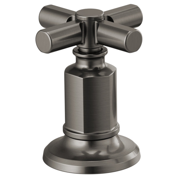 Invari Widespread Cross Handles in Luxe Steel 1 pair