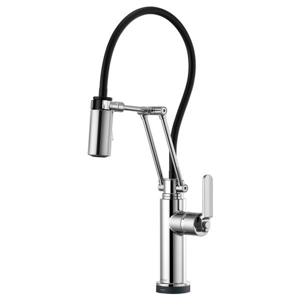 Litze Smarttouch Articulating Fct w/Industrial Handle in Chrome