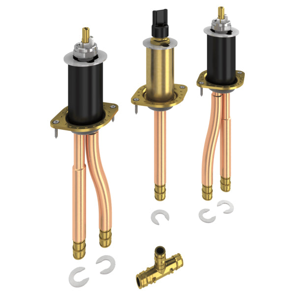 Classic Two Handle Flexible Mount Rough-In 5/8" PEX Cold Expansion Type Connections