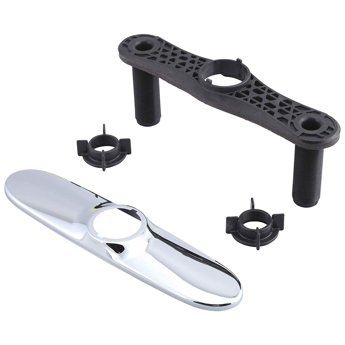 Essa Escutcheon w/Baseplate & Nuts in Chrome