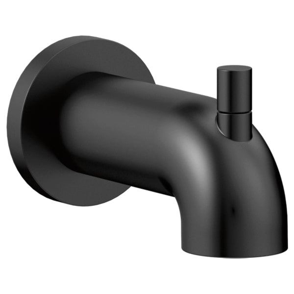 Trinsic Pull-Up Diverter Tub Spout in Matte Black
