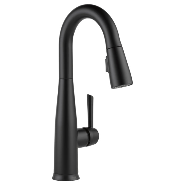 Essa 1 or 3 Hole Pull-Down Bar/Prep Faucet in Matte Black