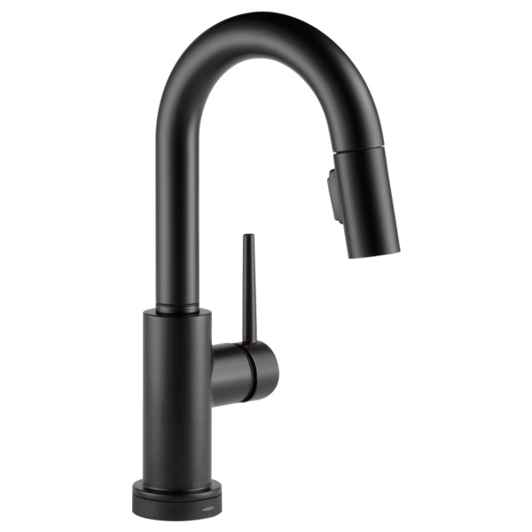 Trinsic 1 or 3 Hole Pull-Down Bar/Prep Faucet in Matte Black