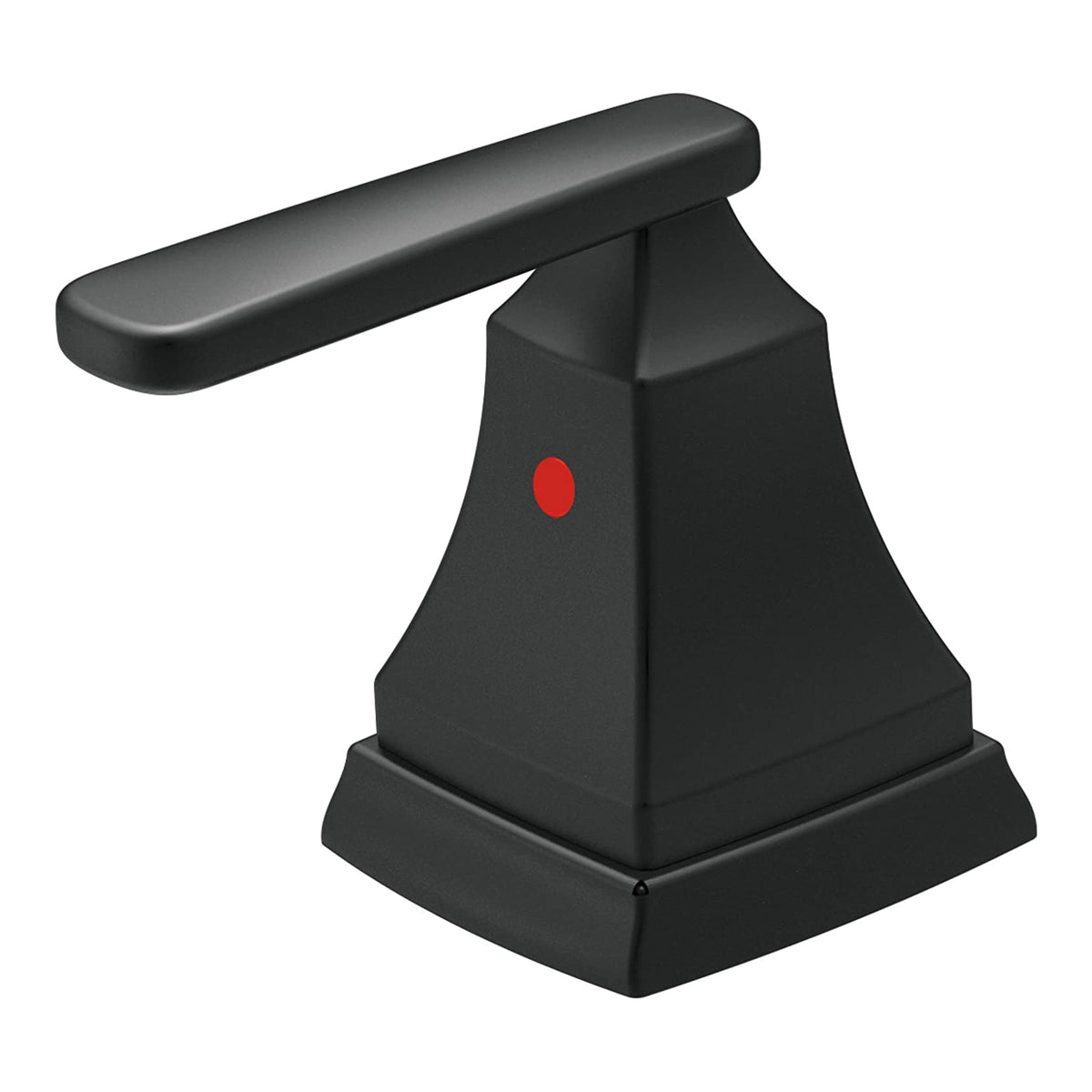 Ashlyn Lav Metal Lever Handles in Matte Black - Qty 2