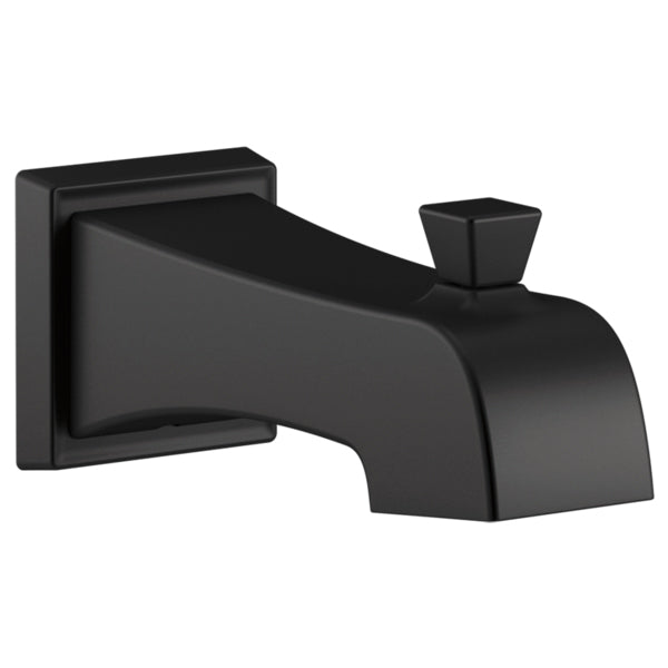 Ashlyn Tub Spout w/Pull-Up Diverter in Matte Black