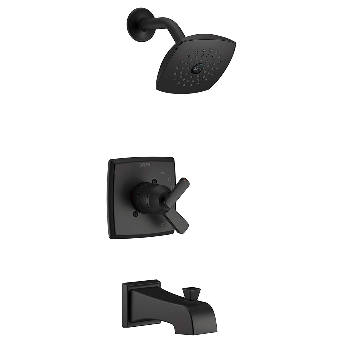 Ashlyn Monitor Tub/Shower Trim In Matte Black