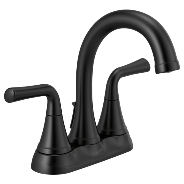 Kayra Centerset Lav Faucet in Matte Black