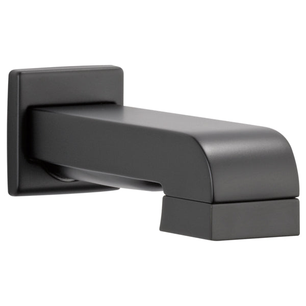 Brizo Siderna Pull-Down Diverter Tub Spout in Matte Black