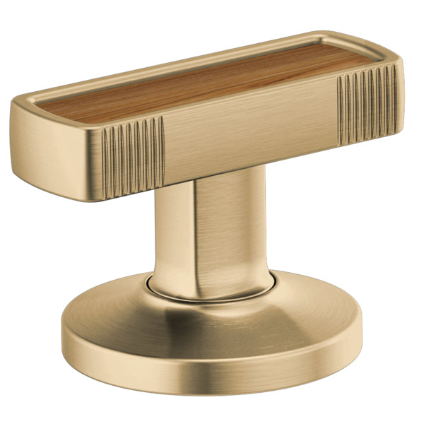Brizo Kintsu Lav Knob Handles w/Wood Inlay in Gold (2 pc)