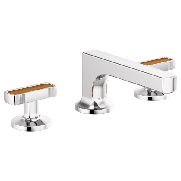 Brizo Kintsu Lav Knob Handles w/Wood Inlay in Chrome (2 pc)