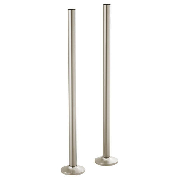 Brizo Floor Mount Tub Filler Unions in Luxe Nickel