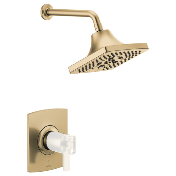 Kintsu Shower Trim W/Multi-Function Showerhead In Luxe Gold