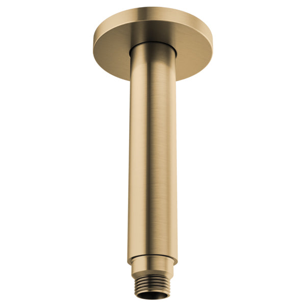 Brizo Kintsu Ceiling Mount Shower Arm & Flange In Br Luxe Gold