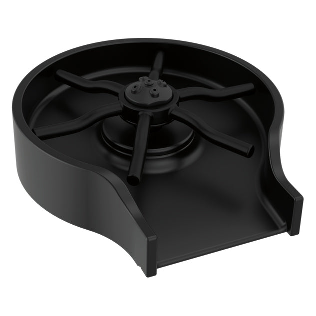 Metal Glass Rinser in Matte Black