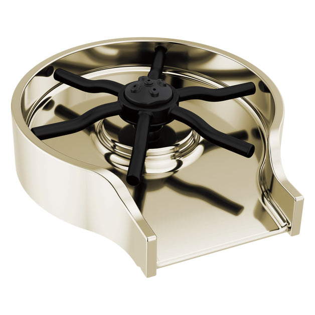 Metal Glass Rinser in Polished Nickel