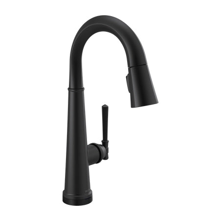 Emmeline Touch2O Pull-Down Bar/Prep Fct in Matte Black