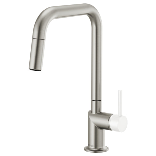 Odin Pull-Down Faucet w/Sq Spout, No Hdl in Stainless