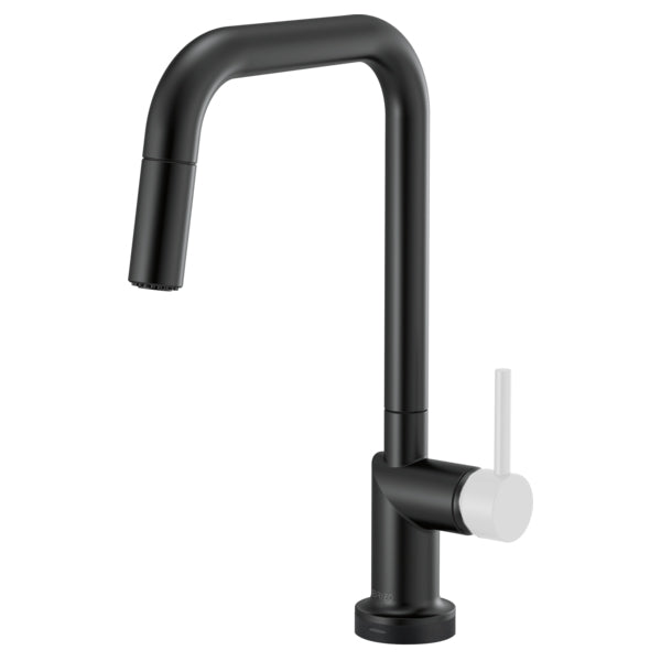 Odin SmartTouch Pull-Down Fct w/Sq Spout, No Hdl in Black