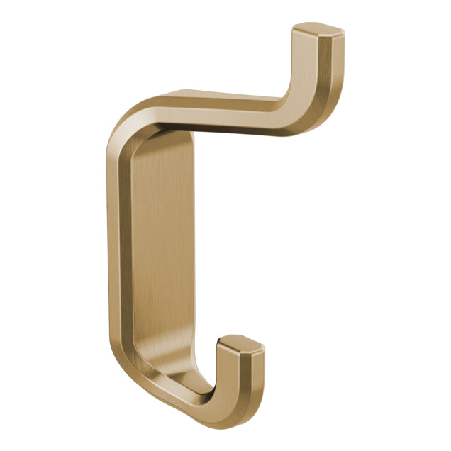 Brizo Levoir Double Robe Hook in Luxe Gold