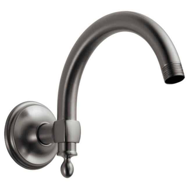 Brizo Essential Wall Mount Shower Arm & Flange In Luxe Steel