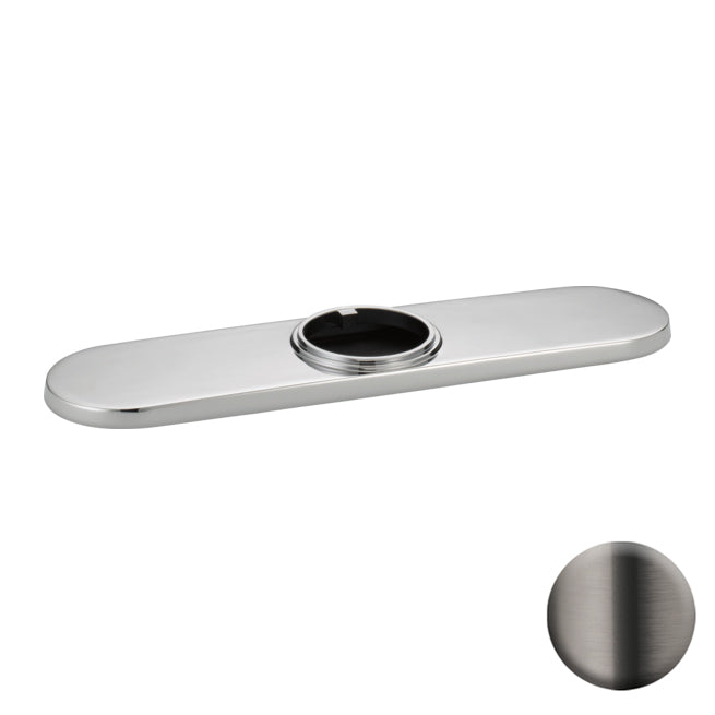Brizo Optional 10" Three Hole Escutcheon in Luxe Steel