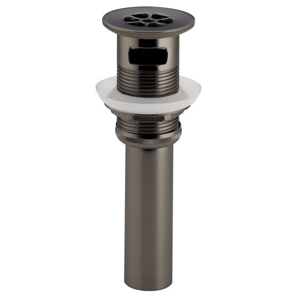 Brizo 2-3/8" Grid Strainer Drain w/Overflow in Black Onyx