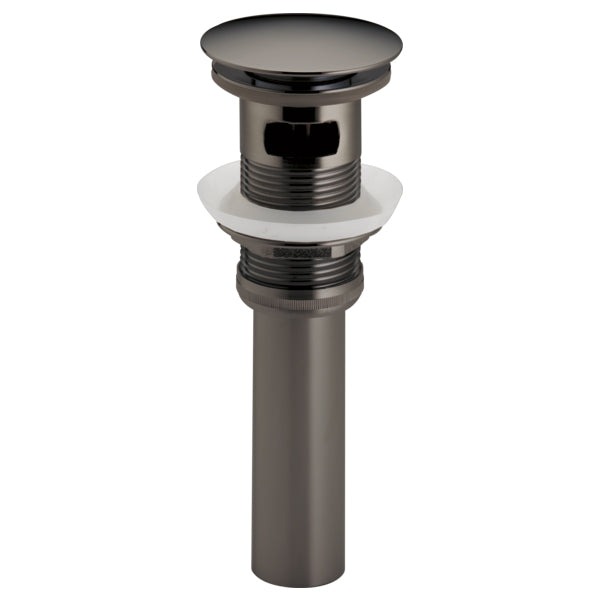 Brizo Push Button Pop-Up Drain w/Overflow in Black Onyx
