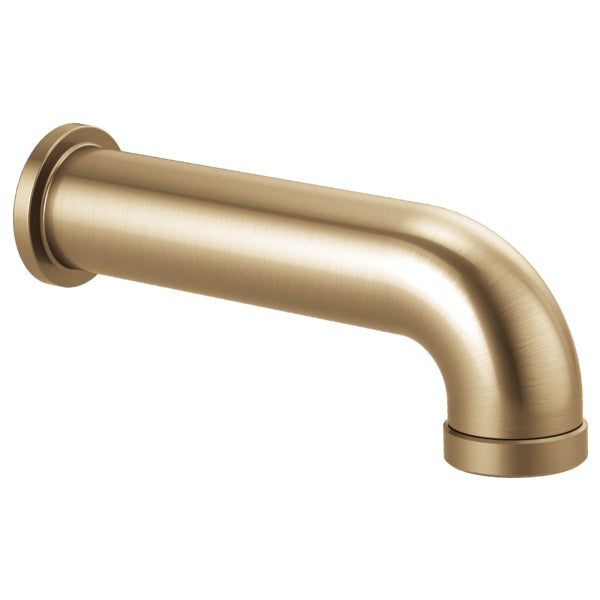 Essential Linear Round Diverter Tub Spout in Luxe Gold