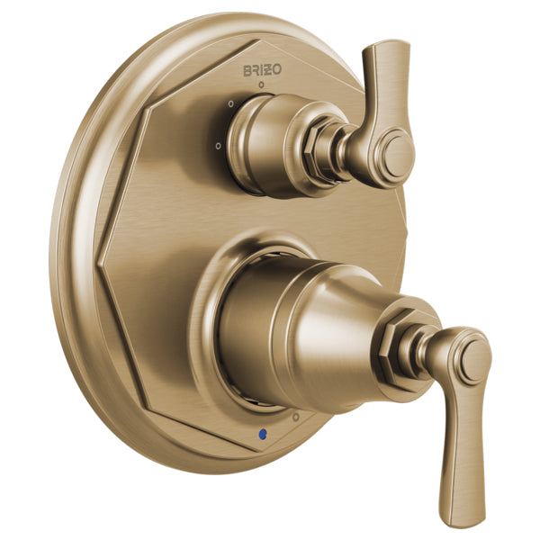 Brizo Rook Pressure Balance Trim In Luxe Gold