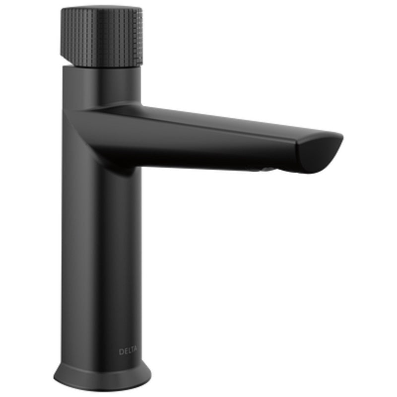 Galeon 1-Knob Handle Lav Faucet in Matte Black w/Drain