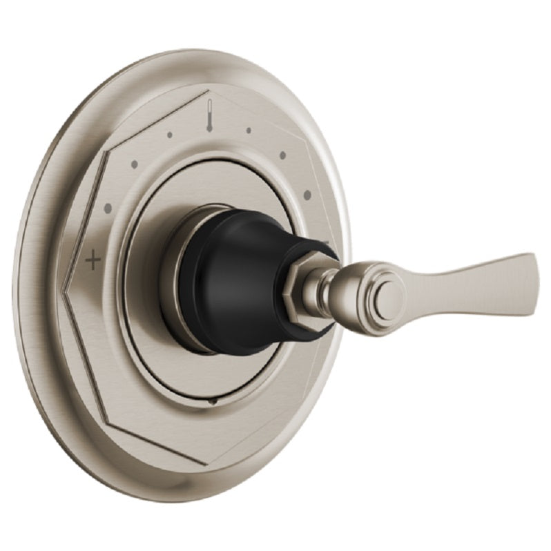 Brizo Rook Sensori Thermostatic Valve Trim in Nickel/Black