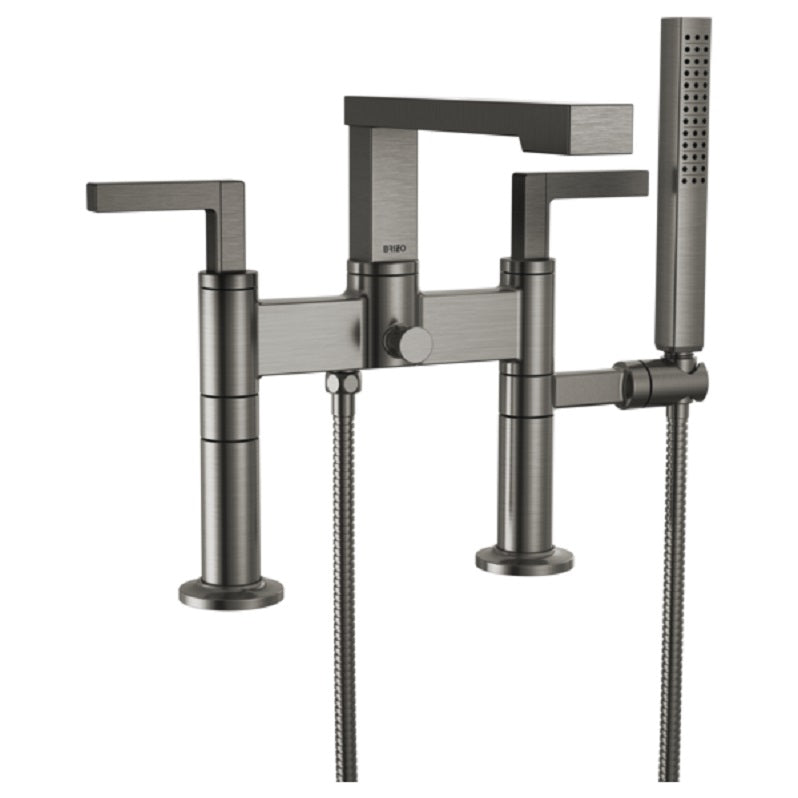 Frank Lloyd Wright Tub Filler Trim w/Handshower in Luxe Steel