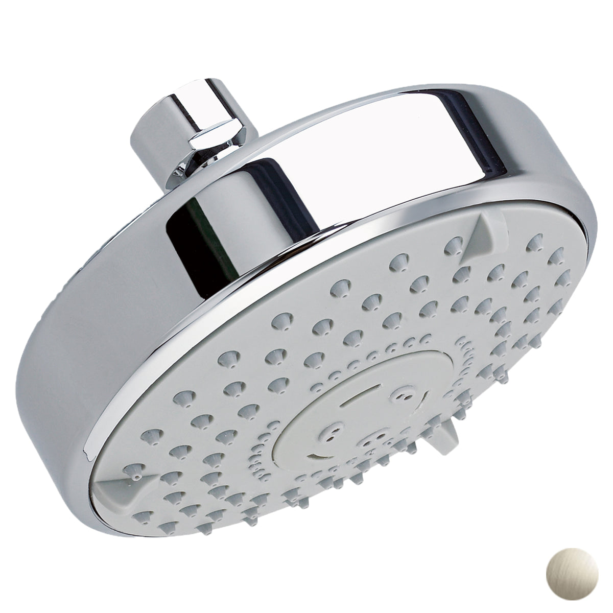 Rain 3-Function 4-3/4" Water-Saving Showerhead in Brushed Nickel, 1.75 gpm