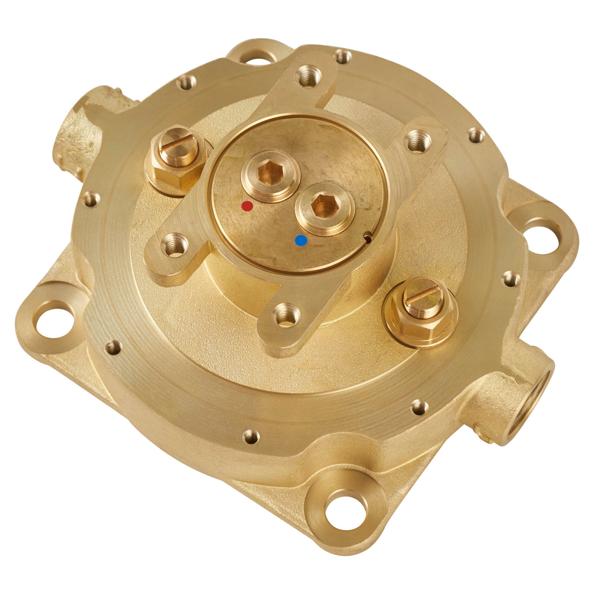 Flash Rough-In Valve 1/2" NPT Connections Free Standing for Tub Filler Faucet w/Service Stops