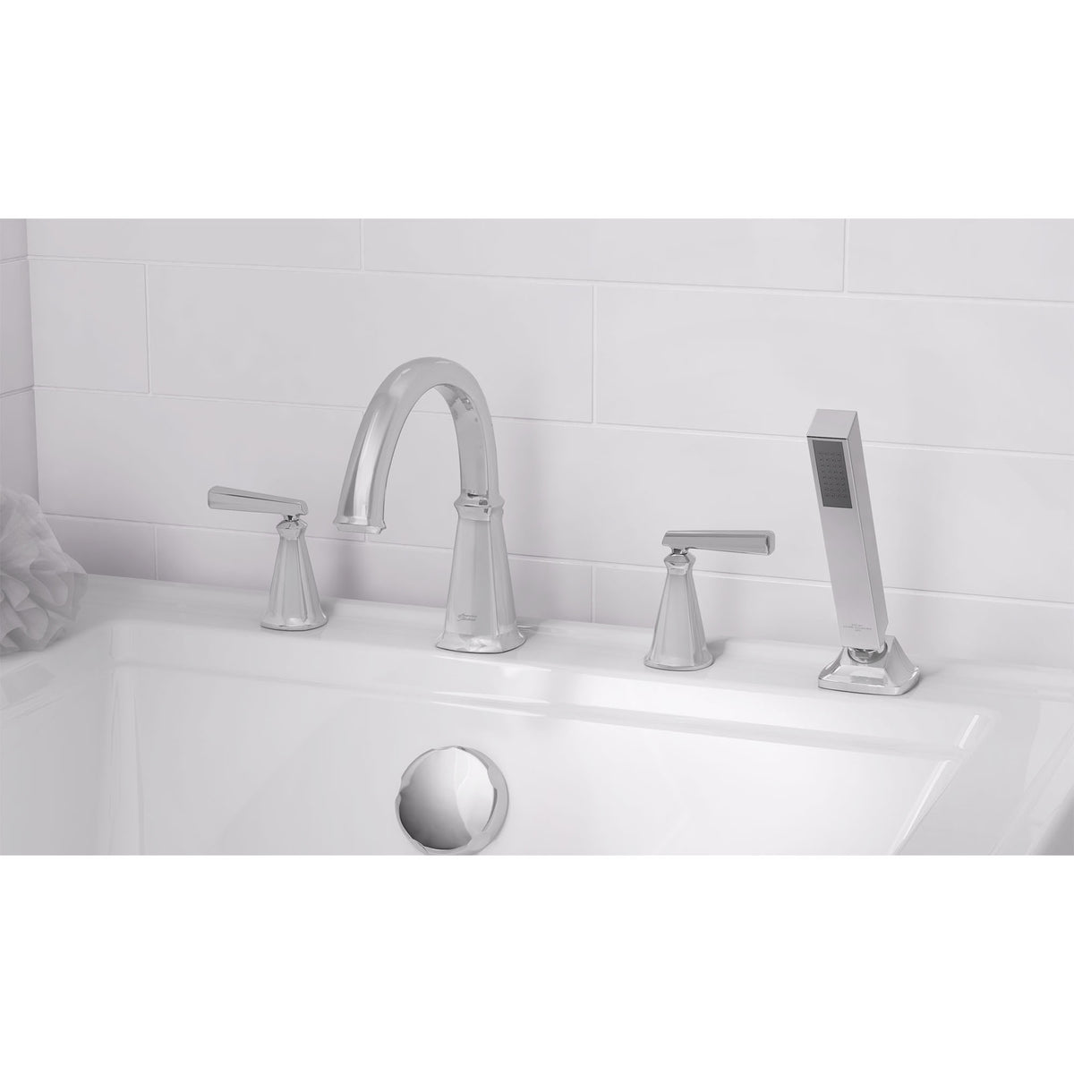 Edgemere Roman Tub Trim Only w/Handshower in Polished Chrome