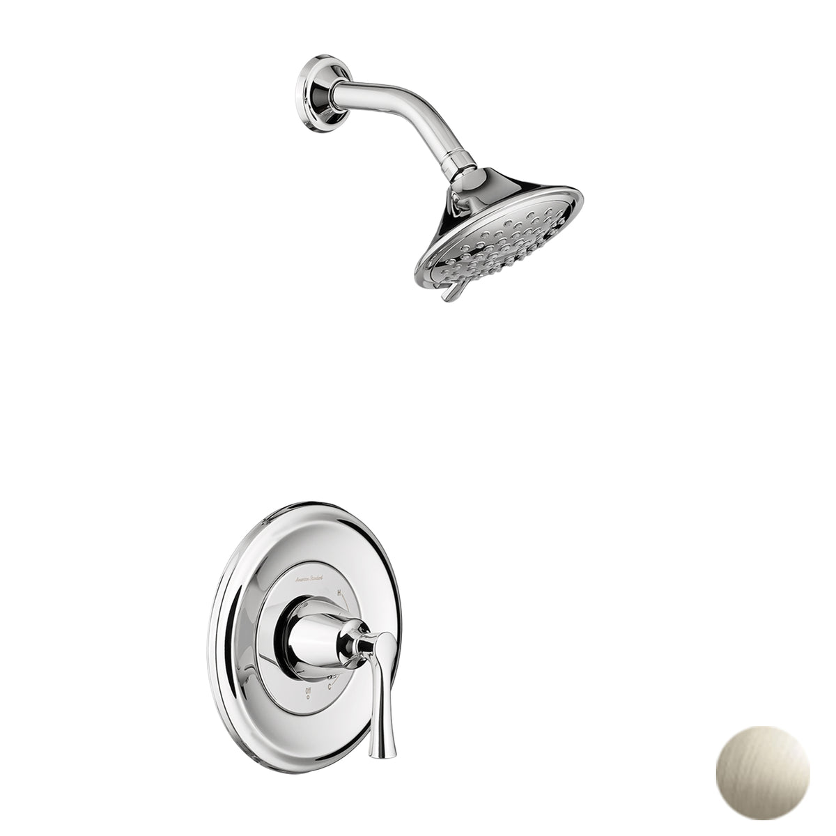 Estate Shower Trim W/Multi-Function Showerhead In Brushed Nickel