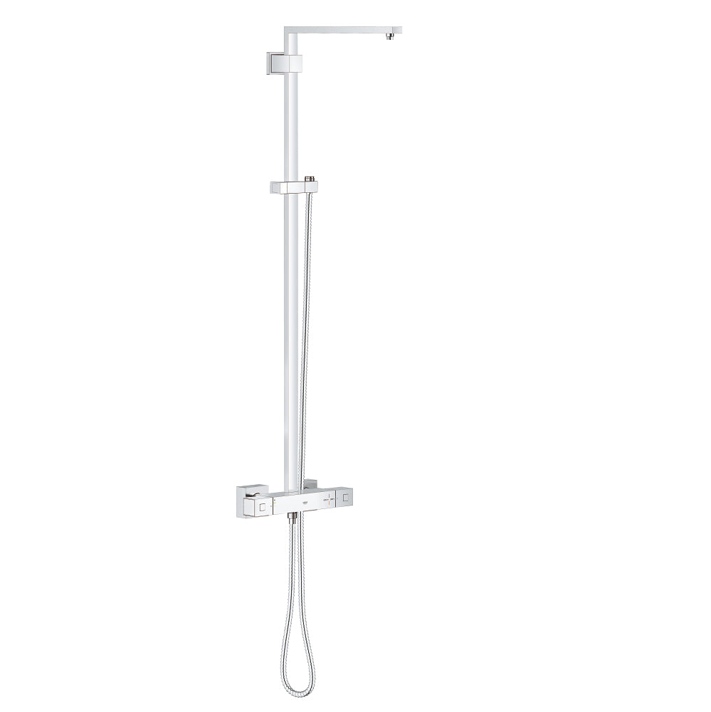 Euphoria Cube Shower System Less Showerhead In StarLight Chrome