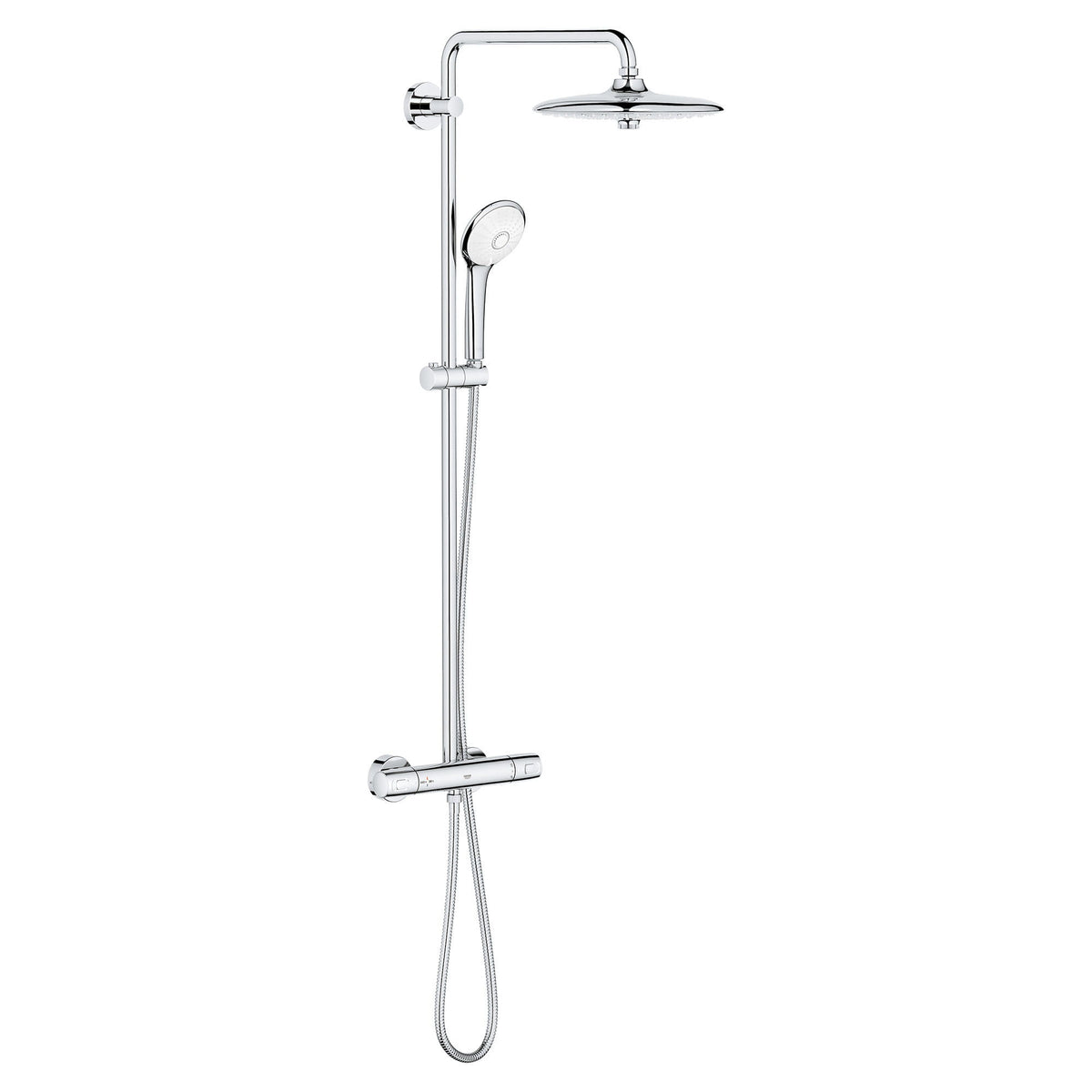 Euphoria Shower System W/Shower Head and Hand Shower In StarLight Chrome