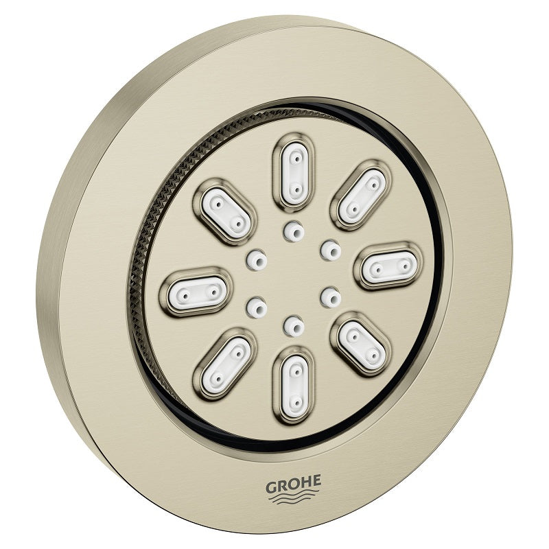 Rainshower Aqua Round Body Spray in Brushed Nickel Infinity