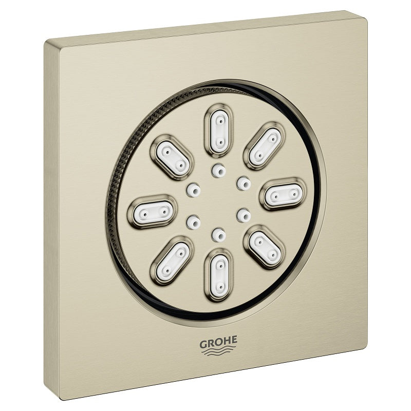 Rainshower Aqua Square Body Spray in Brushed Nickel Infinity