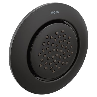 Mosaic 1-Function Round Body Spray Trim in Matte Black