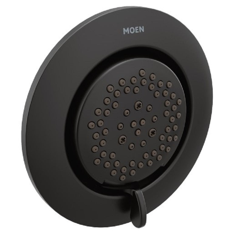Mosaic 2-Function Round Body Spray Trim in Matte Black