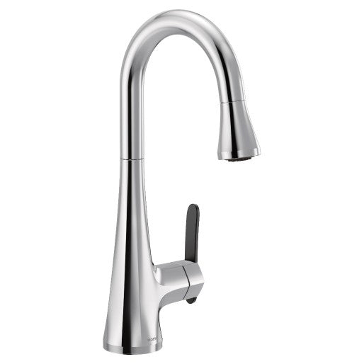 Sinema Chrome One Hole Pulldown Bar Faucet