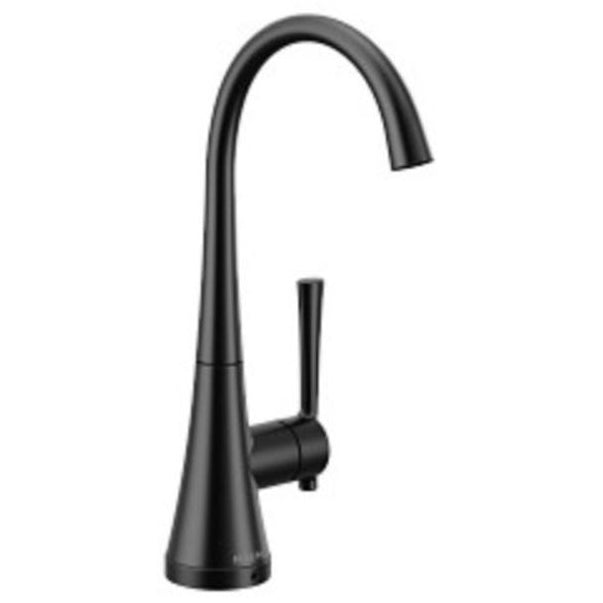 Kurv One-Handle High Arc Beverage Faucet in Matte Black