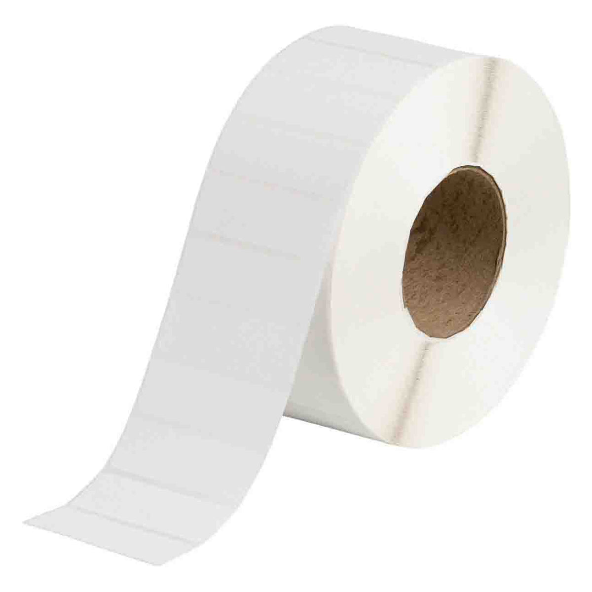 Paper Labels w/Acrylic Adhesive 1x3" White 5,200 per Roll