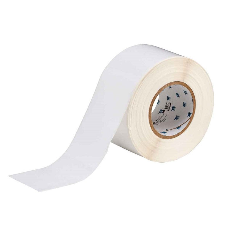 White Continuous Glossy Polyester Labels 3"x300 ft